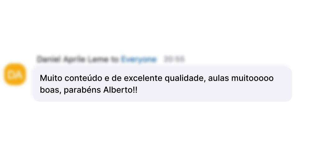 Depoimento de participante dos workshops de IA para Advogados da Trybe