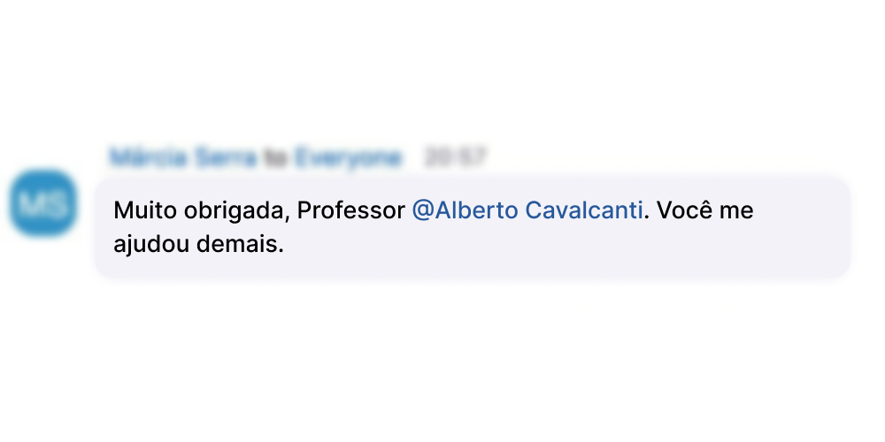 Depoimento de participante dos workshops de IA para Advogados da Trybe
